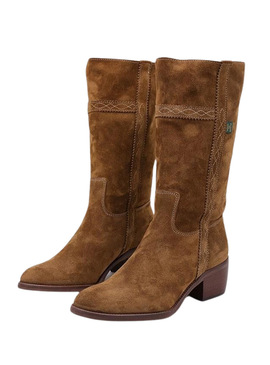 Stivale Dakota Boots Campera Baja Pelle Marrone Donna