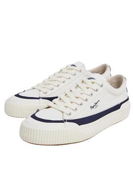 Sneakers Pepe Jeans Ben Band Bianco per Uomo