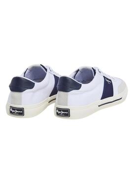 Sneakers Pepe Jeans Cinturino Kenton Bianco Uomo