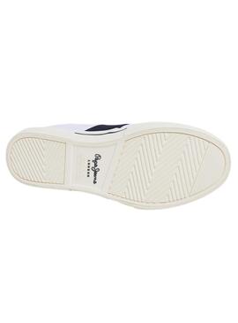 Sneakers Pepe Jeans Cinturino Kenton Bianco Uomo