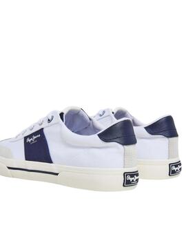 Sneakers Pepe Jeans Cinturino Kenton Bianco Uomo