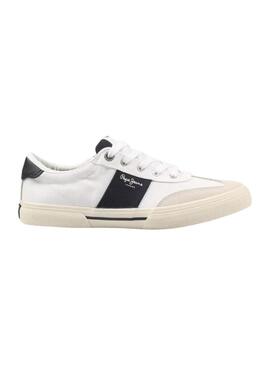 Sneakers Pepe Jeans Cinturino Kenton Bianco Uomo