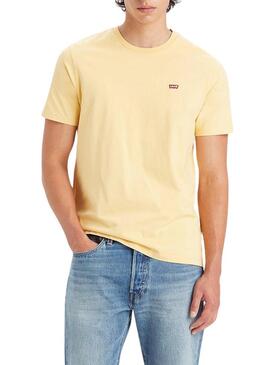 T-Shirt Levi's Original Housemark Giallo Uomo