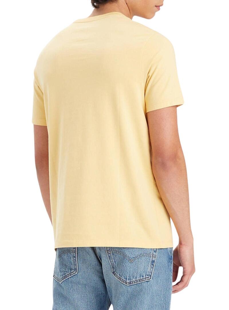 T-Shirt Levi's Original Housemark Giallo Uomo