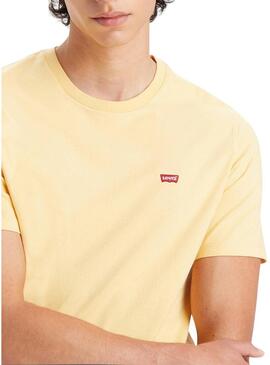 T-Shirt Levi's Original Housemark Giallo Uomo