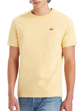 T-Shirt Levi's Original Housemark Giallo Uomo