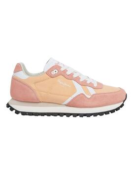 Sneakers Pepe Jeans Brit On Arancione per Donna