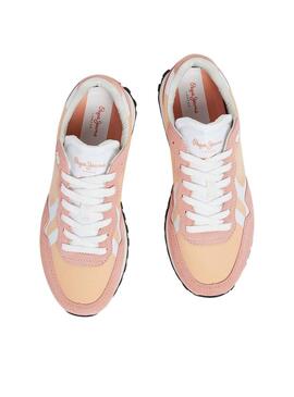 Scarpa Pepe Jeans Brit On Arancione per Donna