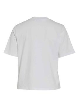 T-Shirt Vila Vidarlene Bianco per Donna