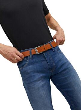 Cintura Jack & Jones Coccio Marrone Uomo