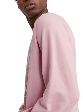 Felpa Jack & Jones Lucca Marchio Rosa Uomo