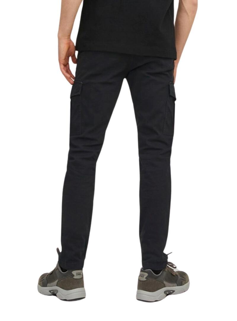 Pantaloni Jack & Jones Marco Joe Cargo Nero Uomo