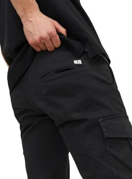 Pantaloni Jack & Jones Marco Joe Cargo Nero Uomo