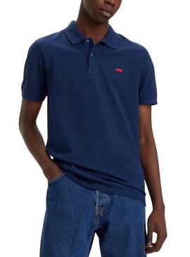 Polo Levis Housemark Blu Navy per Uomo