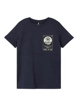 T-Shirt Name It Dolasse Blu Navy per Bambino