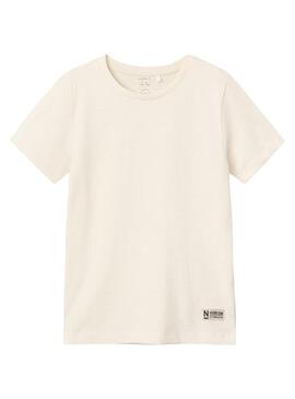 T-Shirt Name It Derviet Beige per Bambino
