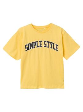 T-Shirt Name It Dakan Giallo per Bambino