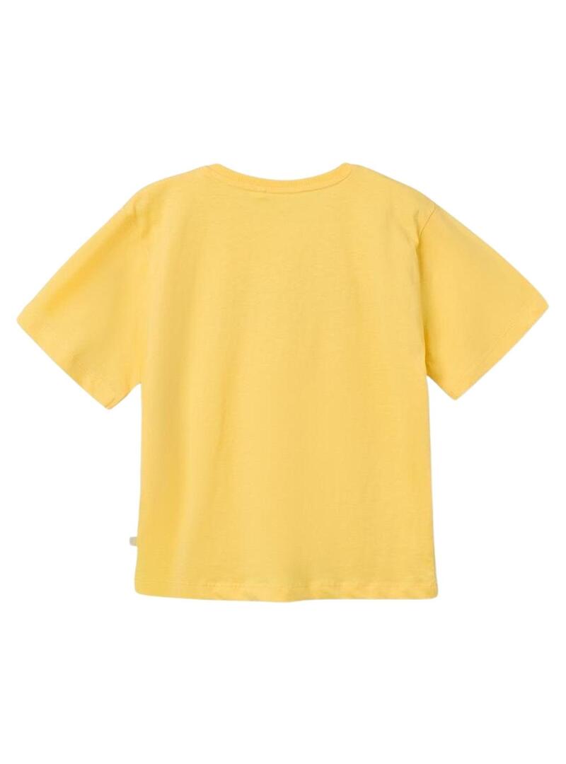 T-Shirt Name It Dakan Giallo per Bambino