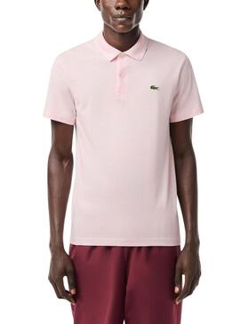 Polo Lacoste Stretch Rosa per Uomo