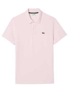 Polo Lacoste Stretch Rosa per Uomo