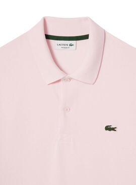 Polo Lacoste Stretch Rosa per Uomo