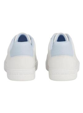 Sneakers Tommy Hilfiger Flag Court Bianco Donna