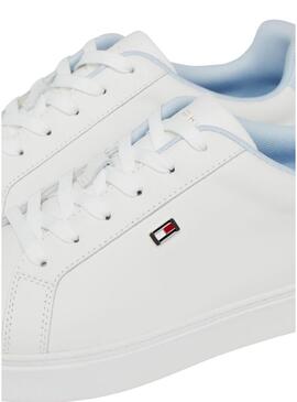 Sneakers Tommy Hilfiger Flag Court Bianco Donna