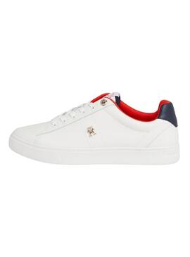 Sneakers Tommy Hilfiger Court Bianco per Donna