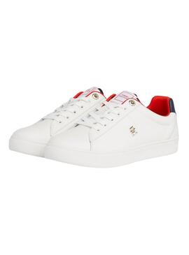 Sneakers Tommy Hilfiger Court Bianco per Donna