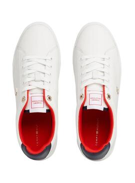 Sneakers Tommy Hilfiger Court Bianco per Donna