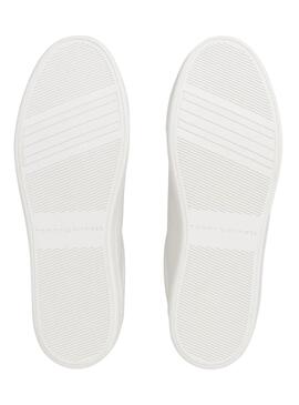 Sneakers Tommy Hilfiger Court Bianco per Donna