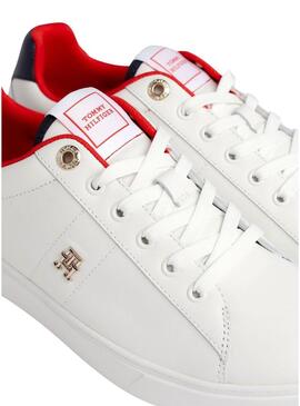 Sneakers Tommy Hilfiger Court Bianco per Donna