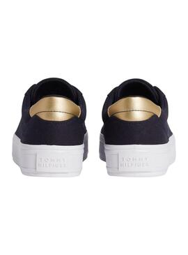 Sneakers Tommy Hilfiger Canvas Blu Navy per Donna