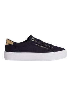 Sneakers Tommy Hilfiger Canvas Blu Navy per Donna