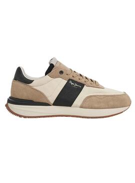 Sneakers Pepe Jeans Buster Tape Beige Uomo