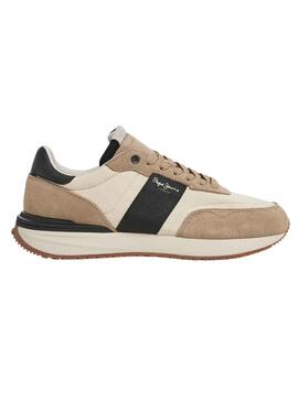 Scarpe Pepe Jeans Buster Tape Beige Uomo