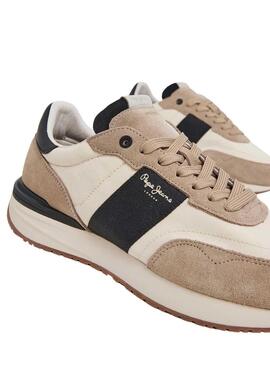 Sneakers Pepe Jeans Buster Tape Beige Uomo