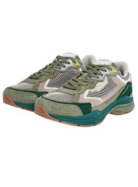 Sneakers Pepe Jeans Dave Rise Verde per Uomo