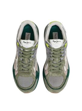 Sneakers Pepe Jeans Dave Rise Verde per Uomo