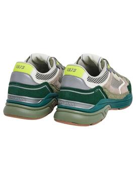 Sneakers Pepe Jeans Dave Rise Verde per Uomo