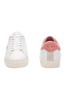 Sneakers Lacoste Powercourt Bianco per Donna