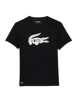 T-Shirt Lacoste Ultradry Nero per Uomo