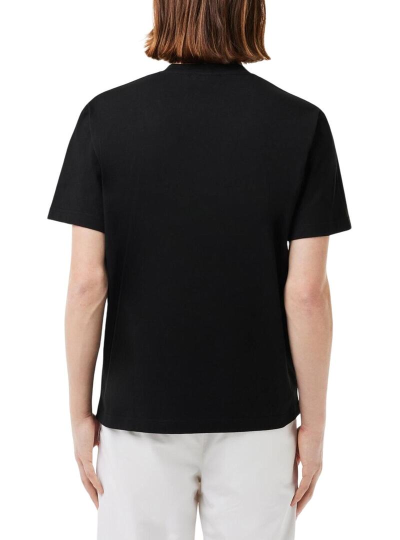 T-Shirt Lacoste Classic Nero per Uomo