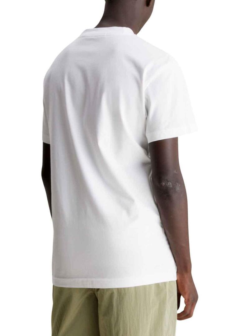 T-Shirt Calvin Klein Jeans Basica Bianco 