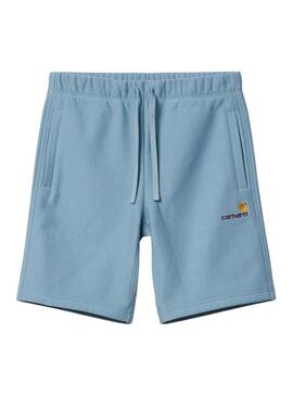 Bermuda Carhartt American Script Blu Per Uomo