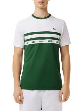 Maglietta Lacoste Tenis Ultra-Dry Colorblock Verde