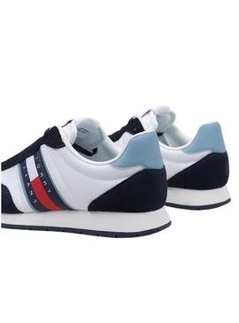 Scarpe da ginnastica Tommy Jeans Runner Casual Bianche Uomo