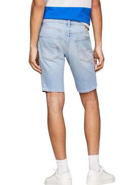 Bermuda Tommy Jeans Scanton Azzurro Chiaro per Uomo