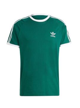 Maglietta Adidas 3-Stripes verde per uomo