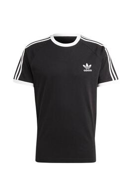 Maglietta Adidas 3-Stripes Tee nera per uomo